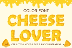 Cheese Lover - Color Font Product Image 1