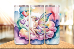 Valentine’s Day Tiny Fairies Tumbler Wrap PNG Big Bundle Product Image 5