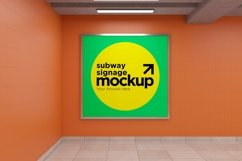 Subway Signage Billboard Mockup Product Image 1