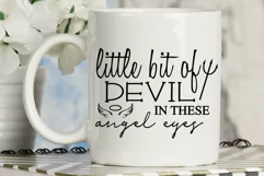 Little bit of devil in these angel eyes, country music svg Product Image 2