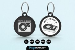 Vinyl is Back Keychain Product Image 1