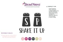 Shake it Up SVG - Salt and Pepper SVG - Kitchen SVG Product Image 2