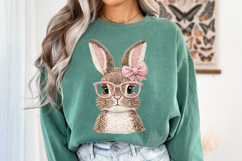 Easter Bunny png, Knit Bunny with Glasses png Product Image 10