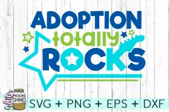 Adoption Totally Rocks SVG DXF PNG EPS Cutting Files Product Image 1