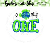 O fishally One // Birthday//SVG/EPS/DXF FIle Product Image 1