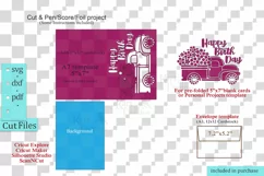 3D Pop-up Birthday day card svg Car with flowers card svg Product Image 6