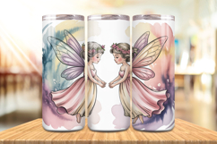 Valentine’s Day Tiny Fairies Tumbler Wrap PNG Big Bundle Product Image 6