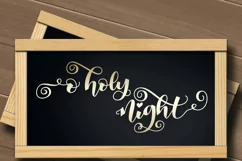 O holy night sign svg, christmas wood sign svg Product Image 2