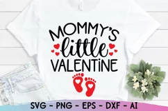 Mommy's Little Valentine SVG, Maternity Svg, Pregnancy Svg Product Image 1