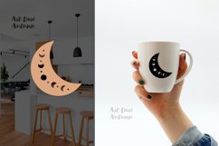 Moon phases svg, Celestial svg File, Moon svg cut file Product Image 2