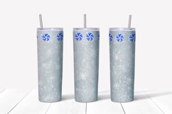 Winter Tumbler Sublimation,Snowflakes tumbler,20 oz skinny Product Image 2