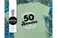 50th Birthday shirt SVG Dad Mom SVG Happy Birthday Gift SVG Product Image 1