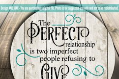 The Perfect Relationship Wedding Love SVG Cut File LL104C Product Image 2