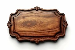 Vintage Wooden Nameplate Signboard Product Image 1