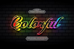 Editable text effect, Colorful text Product Image 1