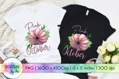Pink October Sublimation | Breast Cancer Awareness | Pumpkin Product Image 1