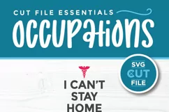 LPN svg - a coronavirus | COVID I can't stay home svg Product Image 3