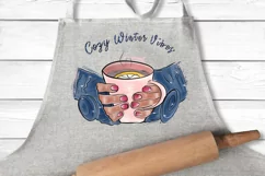 Cozy Winter Vibes Sublimation PNG, Its Cold Outside Product Image 7