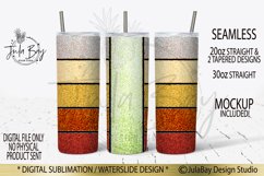 Skinny Tumbler Sublimation Designs Bundle Glitter Stripes Product Image 8