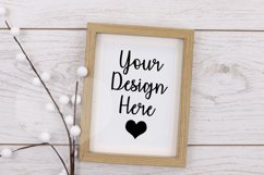 Styled Frame Mockup, Wood Frame Mockup, Styled Stock Photo Product Image 1