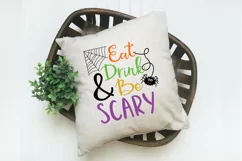 Eat Drink and Be Scary SVG Cut File - Halloween SVG File Product Image 6