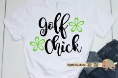 Golf Chick svg, funny golf quote for diy shirt svg dxf file Product Image 1