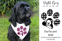 Dog paw print design SVG / EPS / DXF / PNG Files Product Image 1