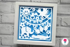A new baby to love, paper cut design. SVG. Product Image 5