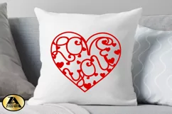 Heart SVG Love Quote SVG Valentines SVG PNG EPS DXF Cut File Product Image 2