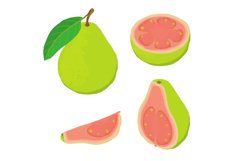Guava icons set, isometric style Product Image 1