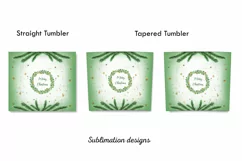 Merry Christmas Tumbler Sublimation,Skinny tumbler wrap Product Image 3