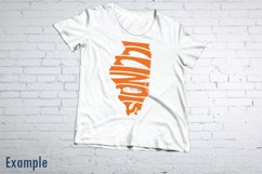 Illinois SVG cut file in the shape of the state Product Image 2