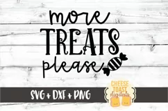 More Treats Please - Funny Halloween SVG PNG DXF Cut Files Product Image 2