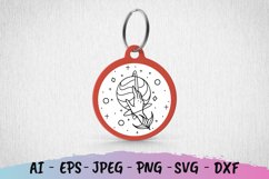 Hand in Universe Keychain SVG Product Image 1
