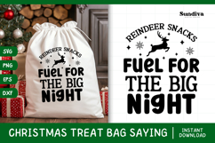 Christmas Treat Bag Quote SVG | Reindeer Snacks Product Image 1