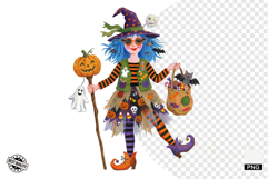 Halloween Girls Clipart Product Image 1