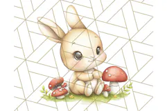 Woodland Nursery Baby Animals And Fantasy Forest PNG Clipart Product Image 3