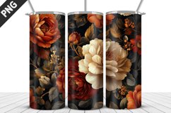 Rose Flowers Tumbler Wrap | Sublimation Design | Tumble PNG Product Image 4