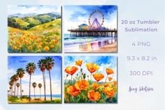 4 California Landscape Tumbler Wrap Bundle 20 oz Product Image 2