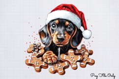 Christmas Dachshunds Clipart PNG Product Image 1