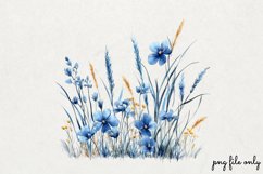 Watercolor Grass Borders Clipart PNG Product Image 1