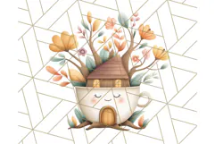 Autumn Treehouse & Woodland Cabin PNG Clipart Product Image 3