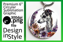 Vibrant Dog Graphic Sublimation Car Coaster Product Image 1