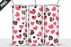 Lovely Hearts Tumbler Design | Valentine's Day Tumbler Wrap Product Image 4