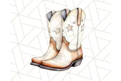 Cowboy Clipart PNG, Kid Western Country Graphic Product Image 3
