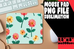Sublimation Mouse Pad Design Boho Bloom Burst PNG Product Image 1