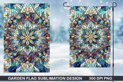 Garden Flag Sublimation| Christmas Garden Flag PNG Design Product Image 1