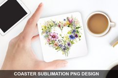 Spring Flower - Coaster Sublimation Design Product Image 1