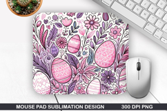 Flowers Mouse Pad Sublimation, Spring Mouse Pad PNG Design Product Image 1