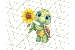 Cute Baby Turtle Clipart, Cute Animals Png Product Image 3